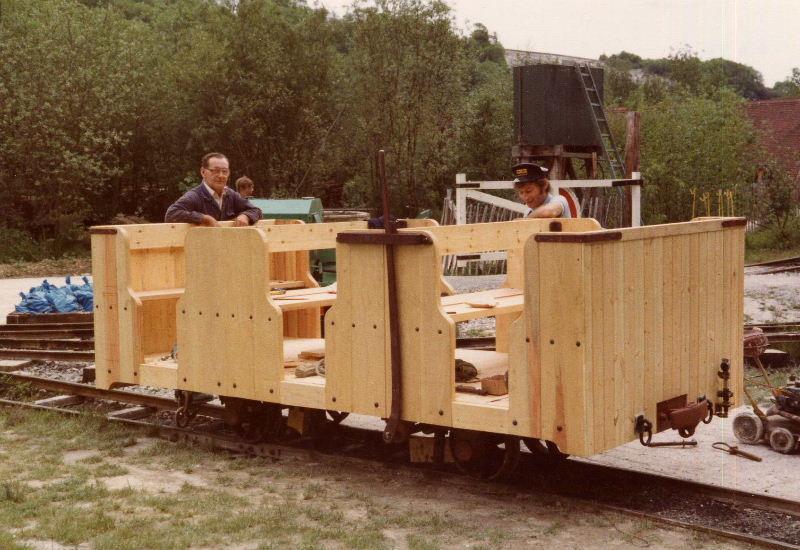 pehrhyn-rebuild.jpg - At about the same time, Doug and Dave Bentley had been working on the restoration of Penrhyn coach F. Here it is before painting.