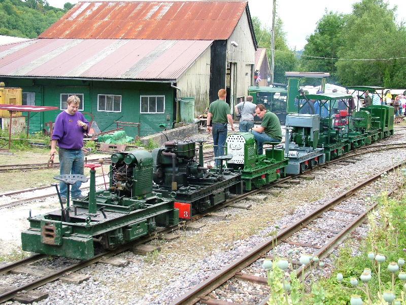 8-listers-29.jpg - All lined up for what was then to be a short record, of 8 locos on a passenger train.